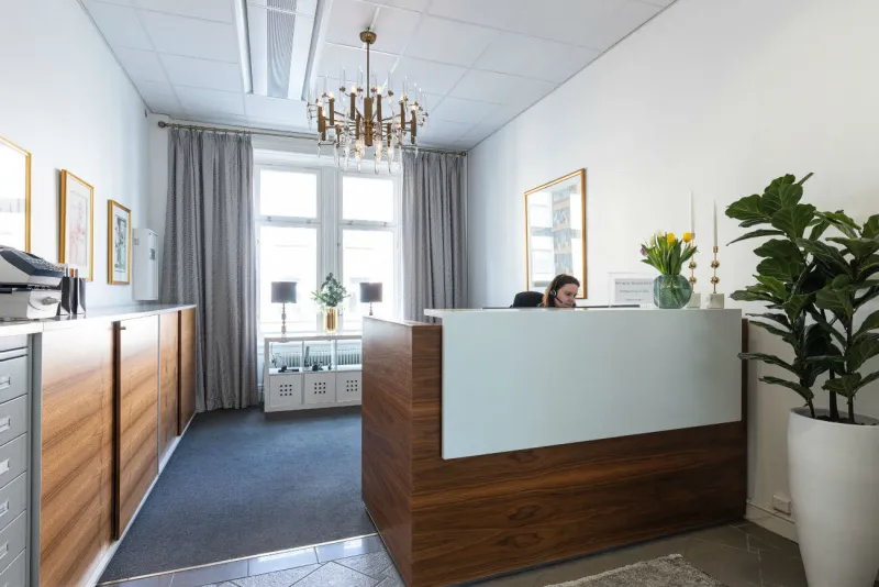 Kontorshotell Nybrogatan 34 reception