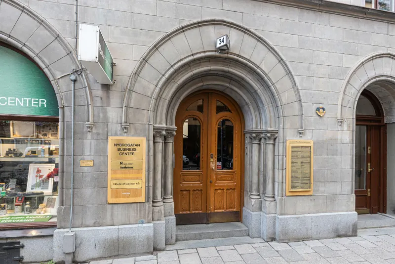 Kontorshotell Nybrogatan 34 entré
