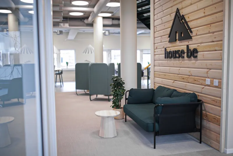 House Be kontorshotell entré
