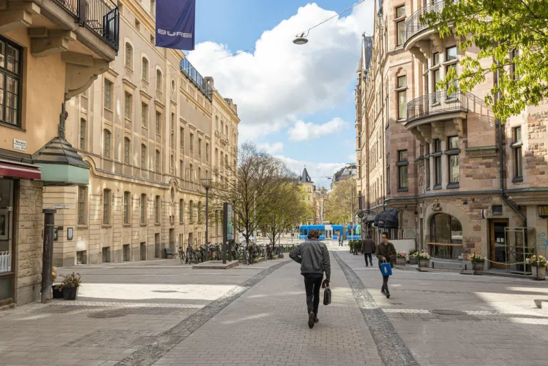 Kontorshotell Nybrogatan 6 fasad